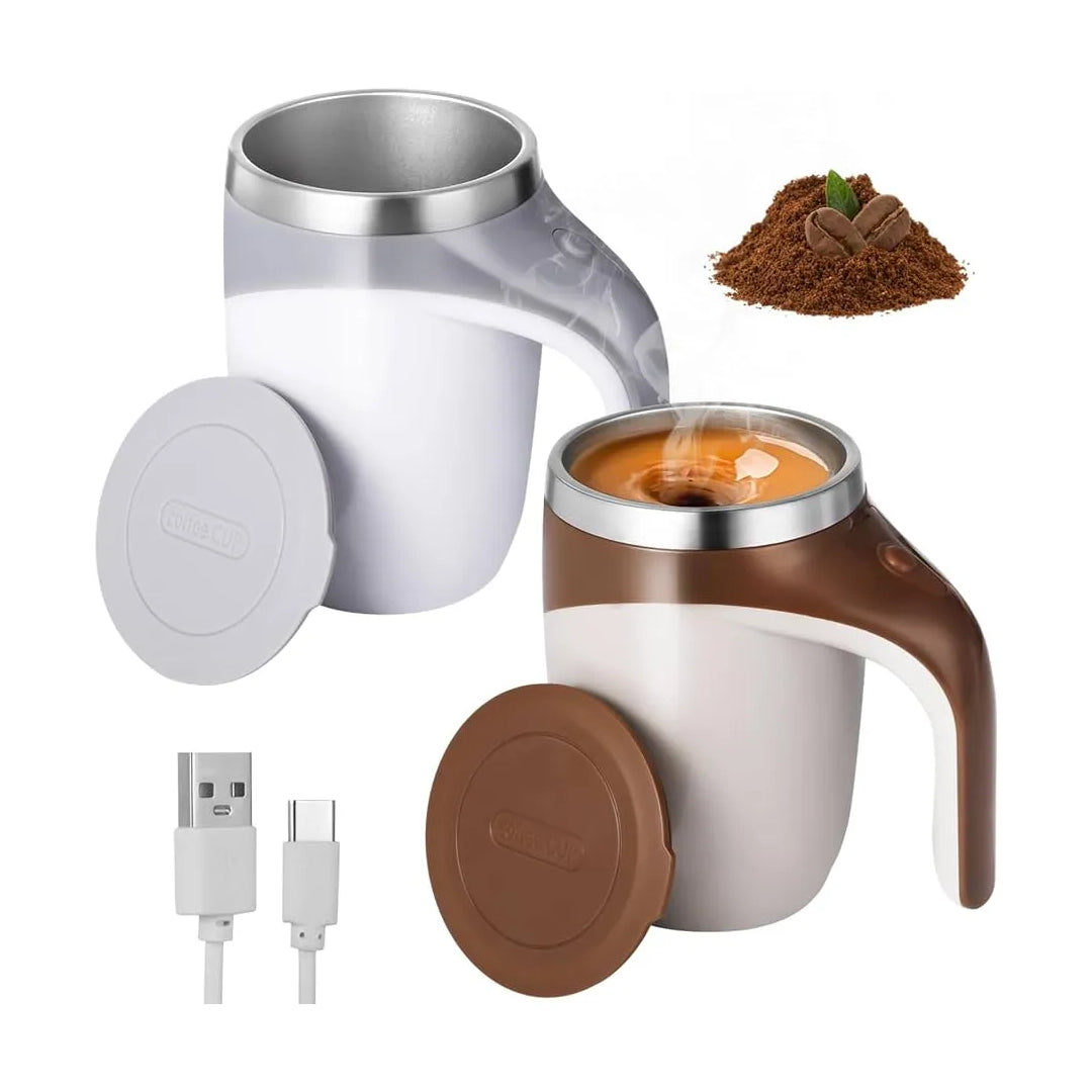 Taza Mezcladora Magnetica Recargable