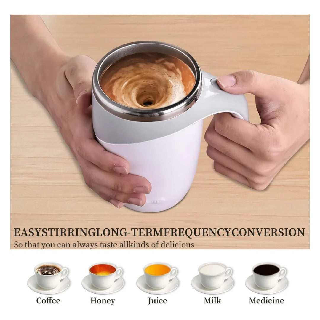 Taza Mezcladora Magnetica Recargable